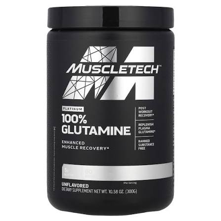 MuscleTech Platinum 100% Glutamine – 300 Grams – Unflavored