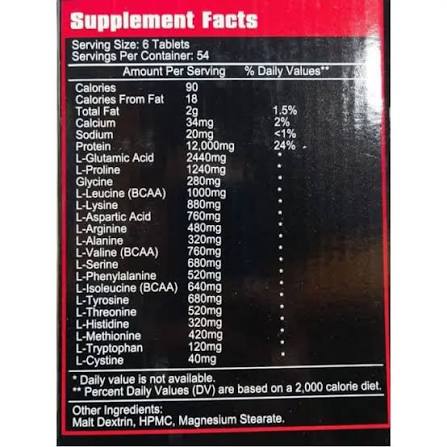 Amino Hardcore 325 Tablets