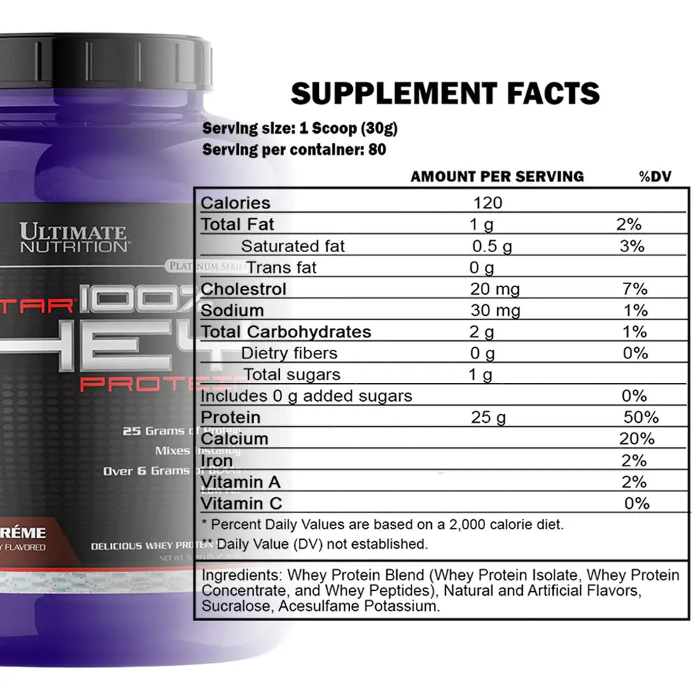 Ultimate Nutrition Prostar 100% Whey Protein 5lbs